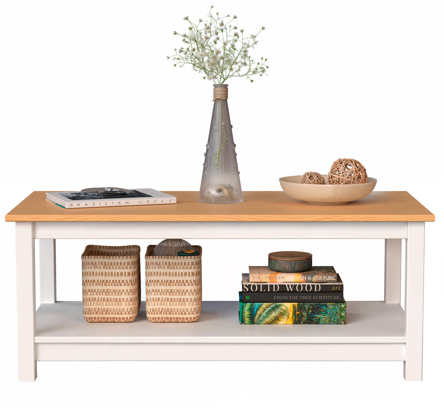Coffee Table with Storage Shelf