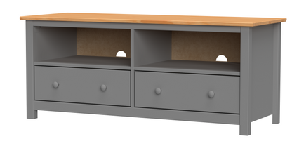 Handcrafted Solid Wood TV Stand