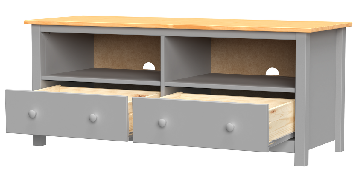 Handcrafted Solid Wood TV Stand