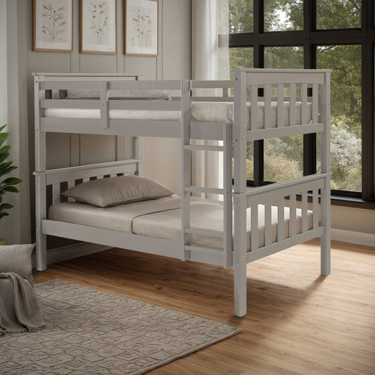 Twin Over Twin Solid Wood Bunk Bed