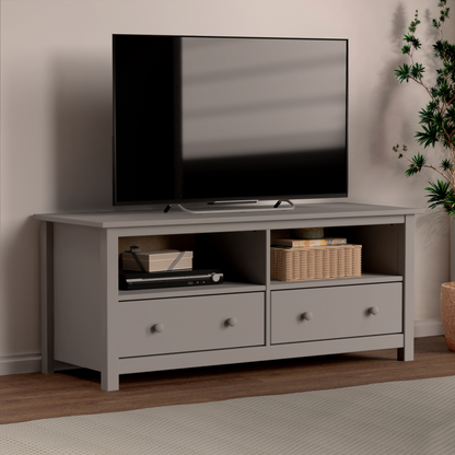 Handcrafted Solid Oak TV Stand Entertainment Center