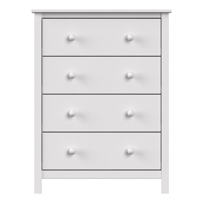 Solid Wood 4-Drawer Dresser