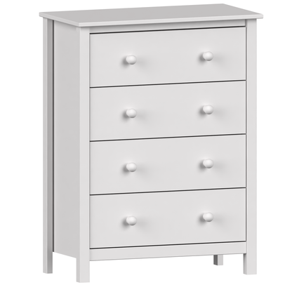 Solid Wood 4-Drawer Dresser