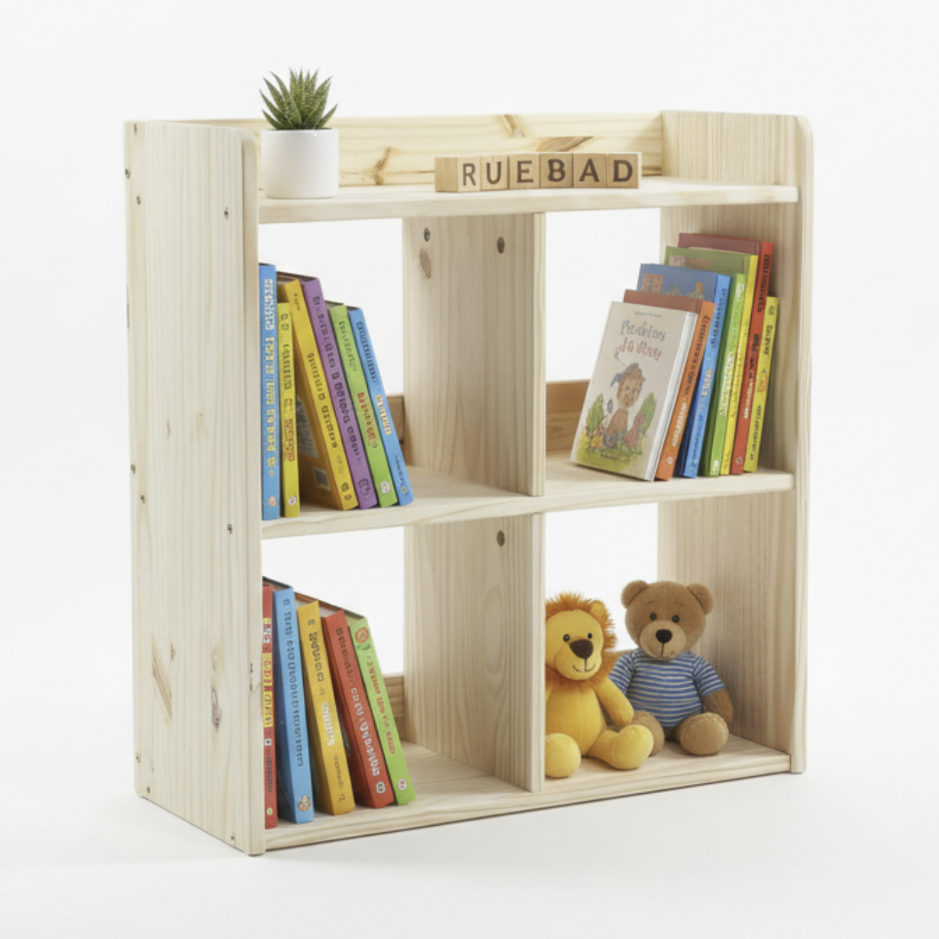 Montessori Tier Bookcase Unfinished for Kids