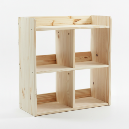 Montessori Tier Bookcase Unfinished for Kids