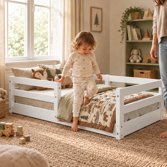 Montessori Toddler Floor Bed, No Roof