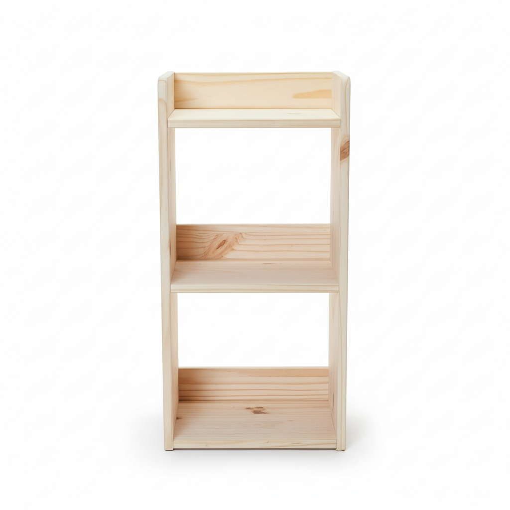 Montessori Tier Bookcase Unfinished for Kids