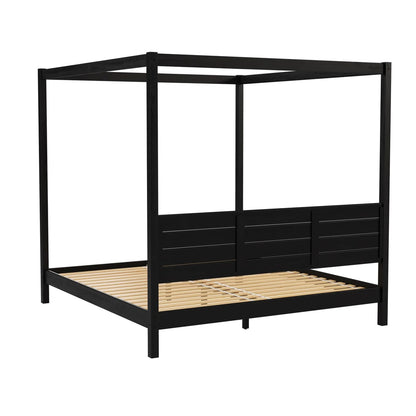 Solid Wood Canopy Bed