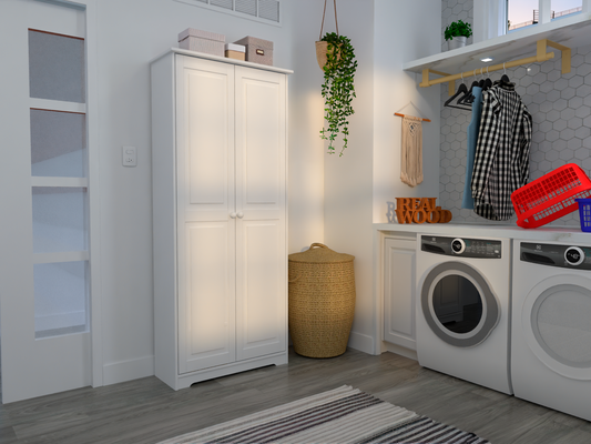 Cabinet Pantry 2 Doors Solid Wood