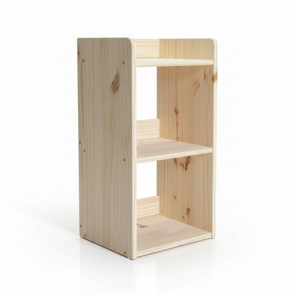 Montessori Tier Bookcase Unfinished for Kids