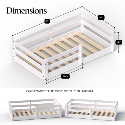 Toddler Size Floor Bed, Montessori
