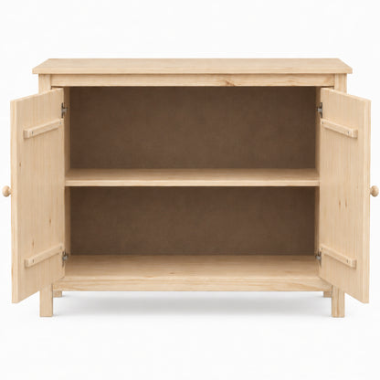 Solid Wood Sideboard Buffet Cabinet with Doors
