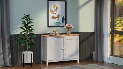Solid Wood Sideboard Buffet Cabinet with Doors