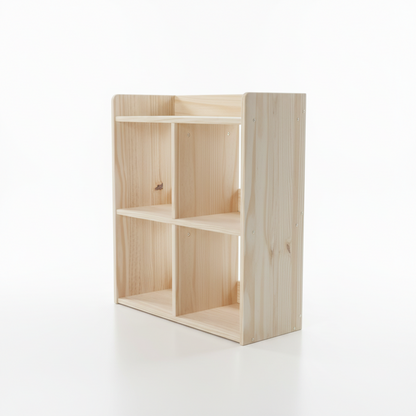 Montessori Tier Bookcase Unfinished for Kids