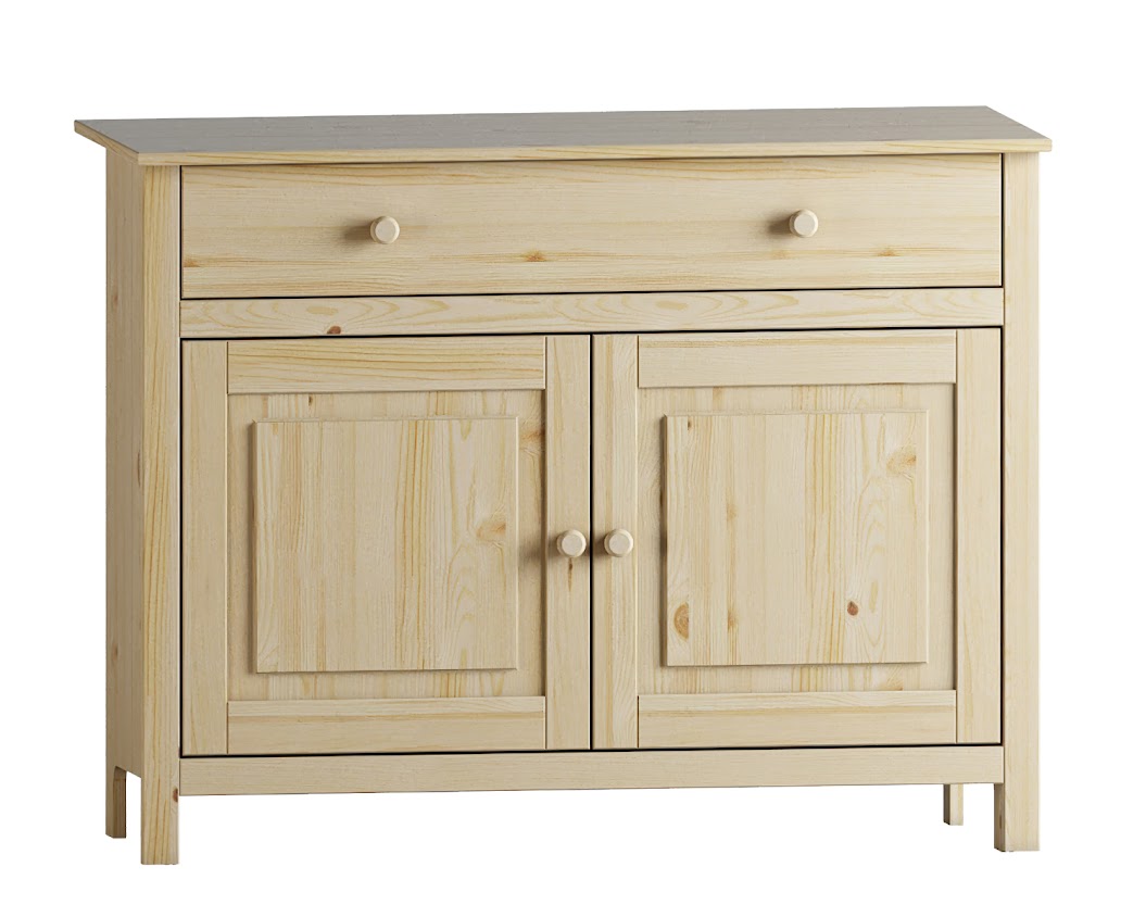 Adjustable Shelf Buffet Cabinet for Kitchen Storage Solid Wood Furnitute