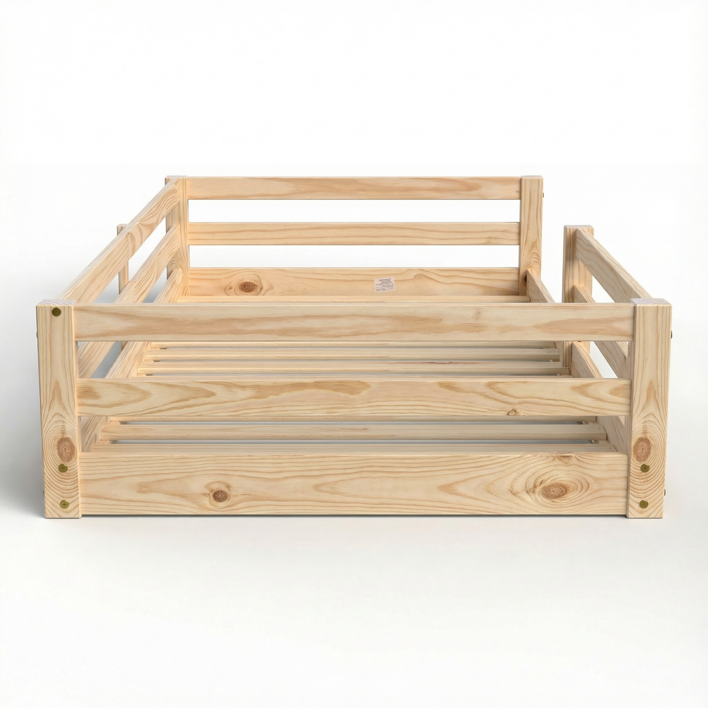 From the Tree Furniture Twin Size Floor Bed Frame, Solid Wood Montessori Bed for Toddlers & Kids