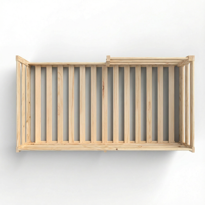 From the Tree Furniture Twin Size Floor Bed Frame, Solid Wood Montessori Bed for Toddlers & Kids