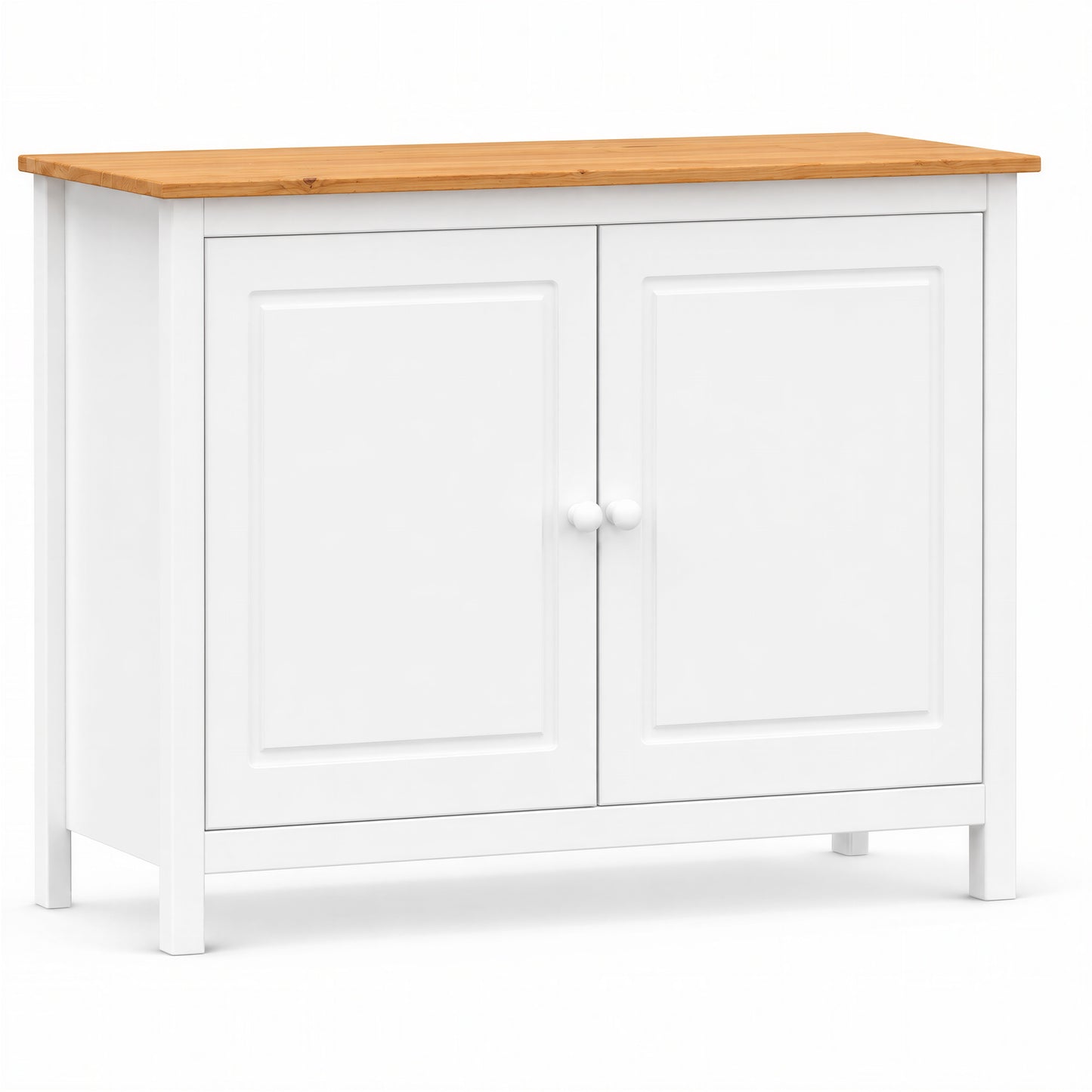 Solid Wood Sideboard Buffet Cabinet with Doors